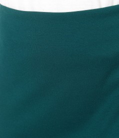 Elegant elastic jersey skirt