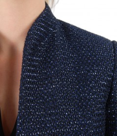 Elegant jacket made of loops with effect thread
