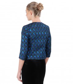 Elegant jacket made of brocade with effect thread