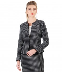 Elegant jacket made of cotton loops