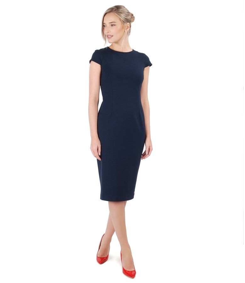 Midi elastic jersey dress