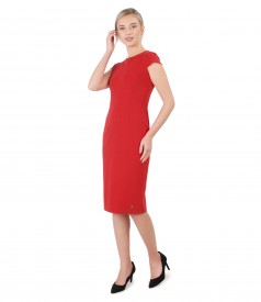 Midi elastic jersey dress