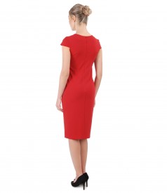 Midi elastic jersey dress