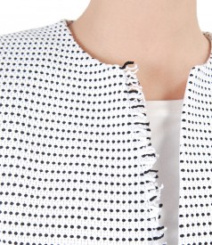 Elegant jacket made of cotton loops