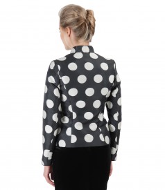 Elegant jacket with dots print