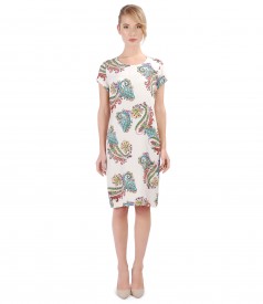 Casual dress made of printed viscose