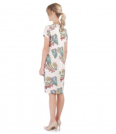 Casual dress made of printed viscose