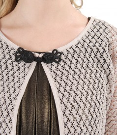 Lace bolero with cotton