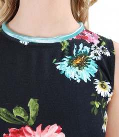 Viscose dress with floral print