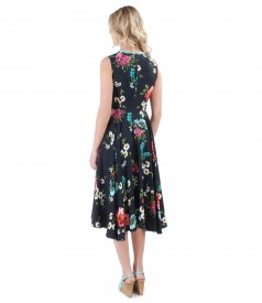 Viscose dress with floral print