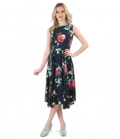 Viscose dress with floral print