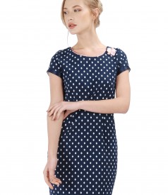 Elegant dress with elastic cotton