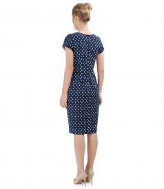 Elegant dress with elastic cotton