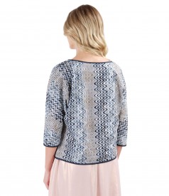 Lace bolero with 3/4 sleeves