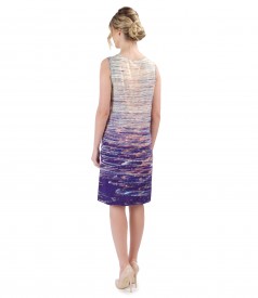 Viscose dress without sleeves