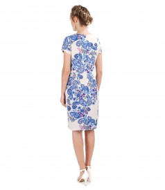 Casual dress made of printed viscose