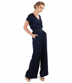 Viscose overall with pockets and trim