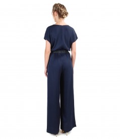 Viscose overall with pockets and trim