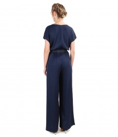 Viscose overall with pockets and trim