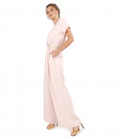 Viscose overall with pockets and trim