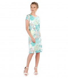 Cotton dress with floral print
