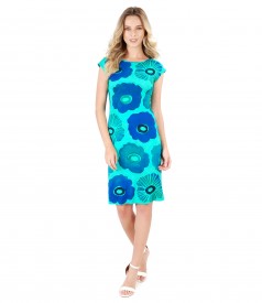 Jersey dress with floral print