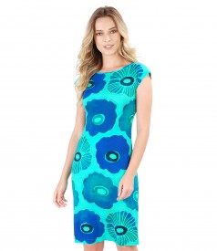 Jersey dress with floral print