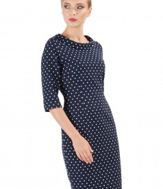 Midi dress made of printed cotton