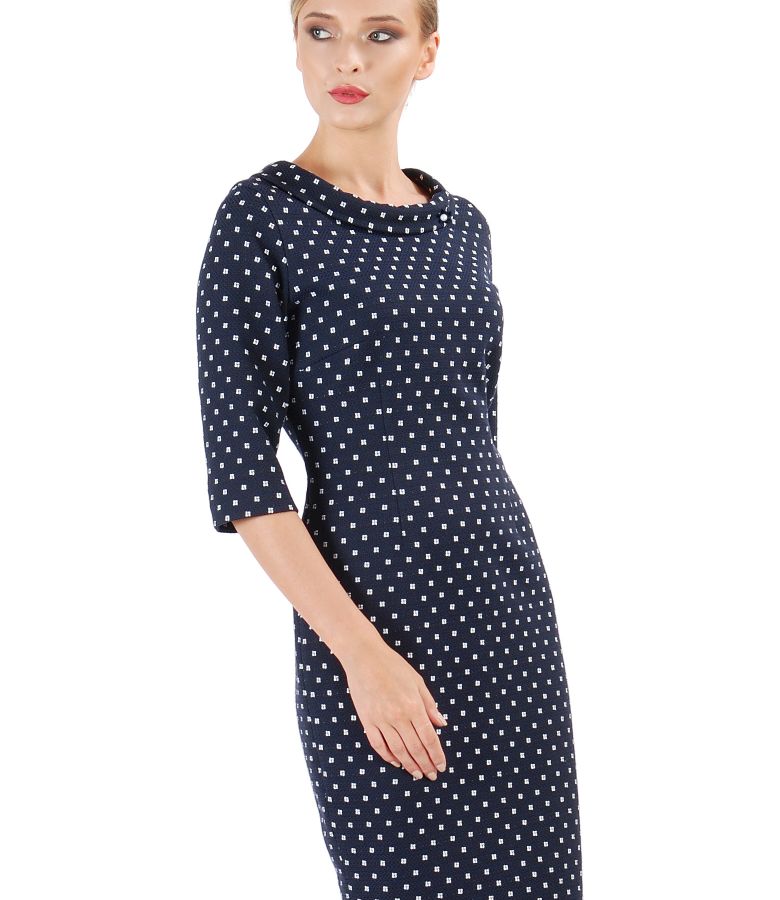 Midi dress made of printed cotton