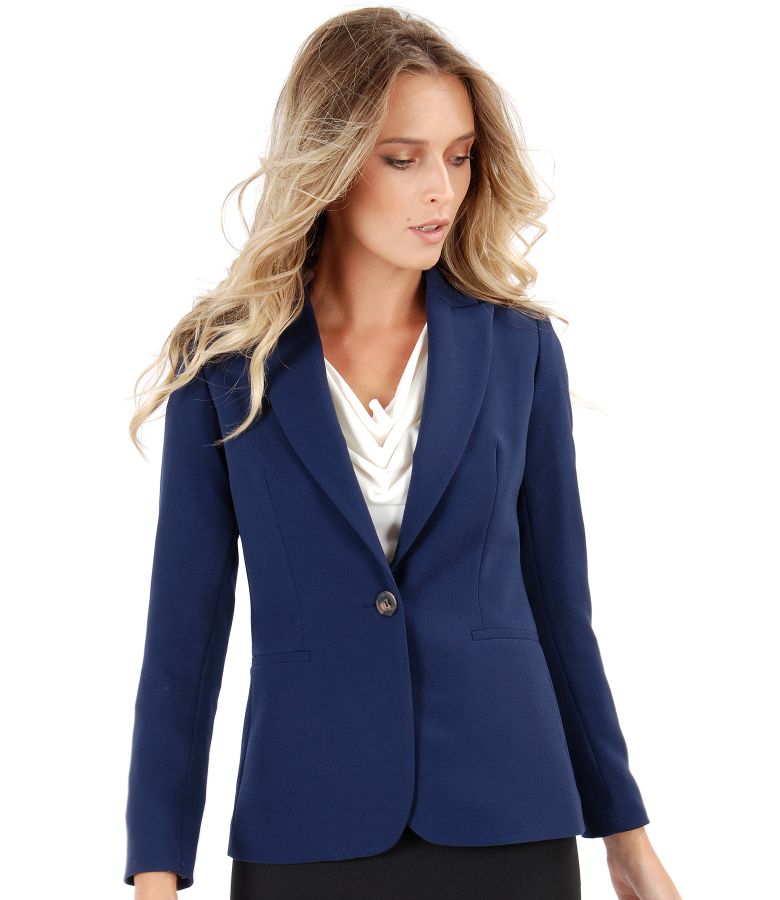 Office jacket made of elastic fabric