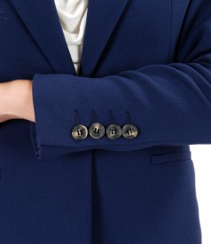 Office jacket made of elastic fabric