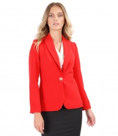 Office jacket made of elastic fabric