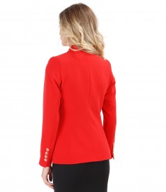 Office jacket made of elastic fabric