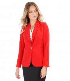 Office jacket made of elastic fabric