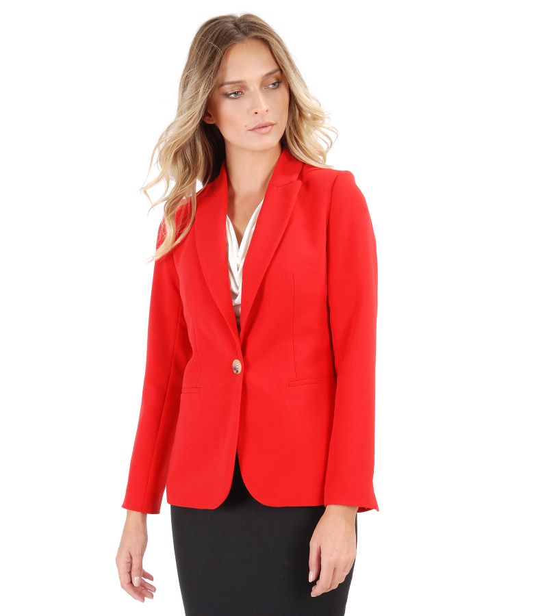 Office jacket made of elastic fabric