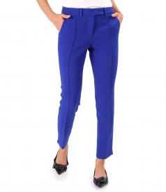 Ankle pants made of elastic fabric