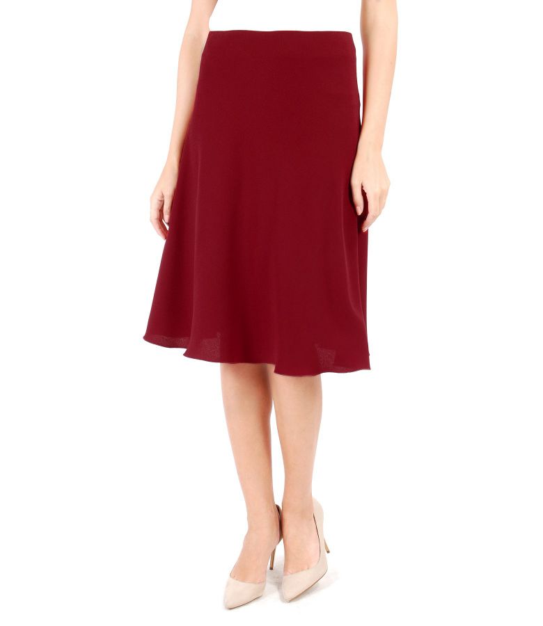 Semi circle skirt red - YOKKO