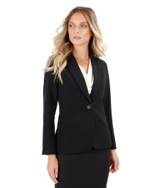 Office jacket made of elastic fabric