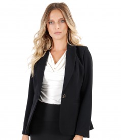 Office jacket made of elastic fabric