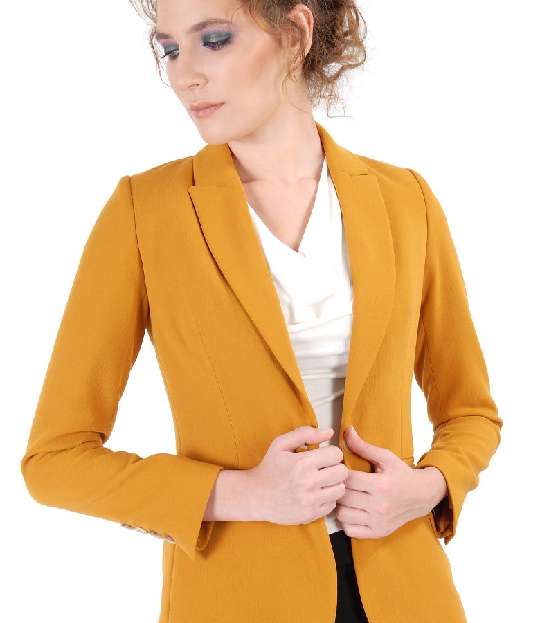 Office jacket made of elastic fabric