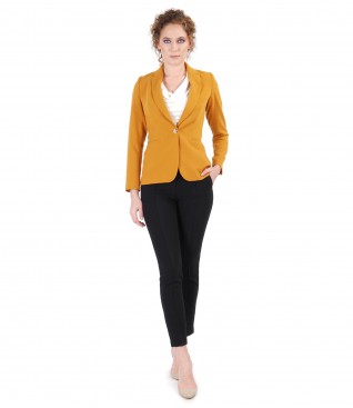 Elastic fabric jacket and pants