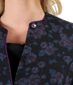 Elegant jacket made of brocade with wool