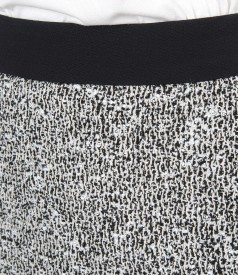Office skirt with cotton loops