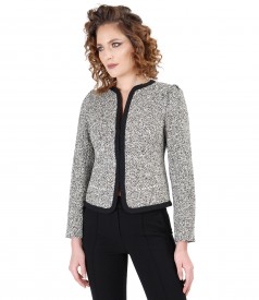 Office jacket with cotton loops