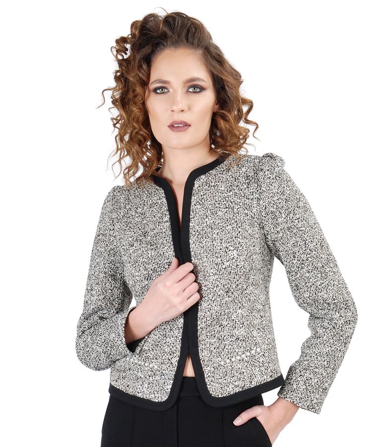 Office jacket with cotton loops
