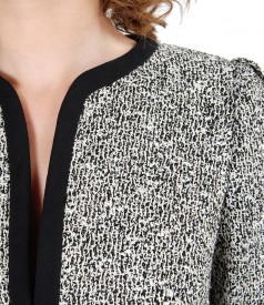 Office jacket with cotton loops