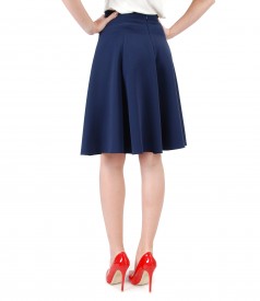 Elastic fabric flaring skirt