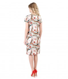 Cotton dress with floral print