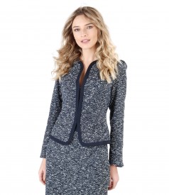 Office jacket with cotton loops