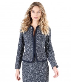 Office jacket with cotton loops